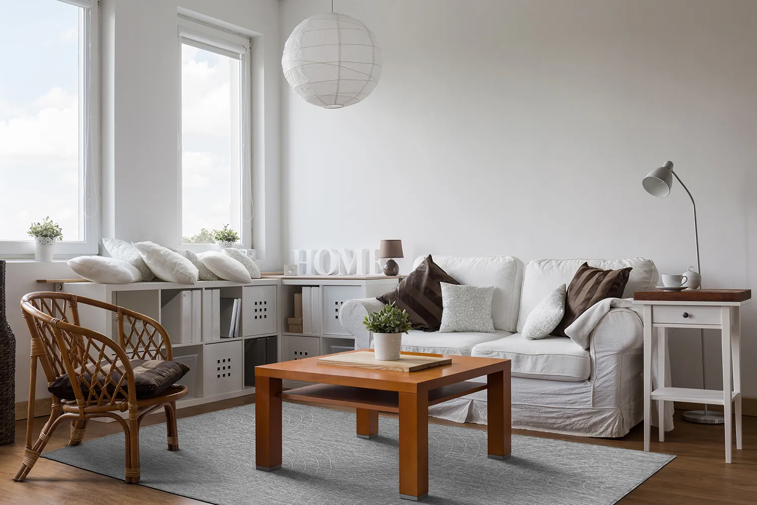 Tapete para interior e exterior - Hayden (cinza)