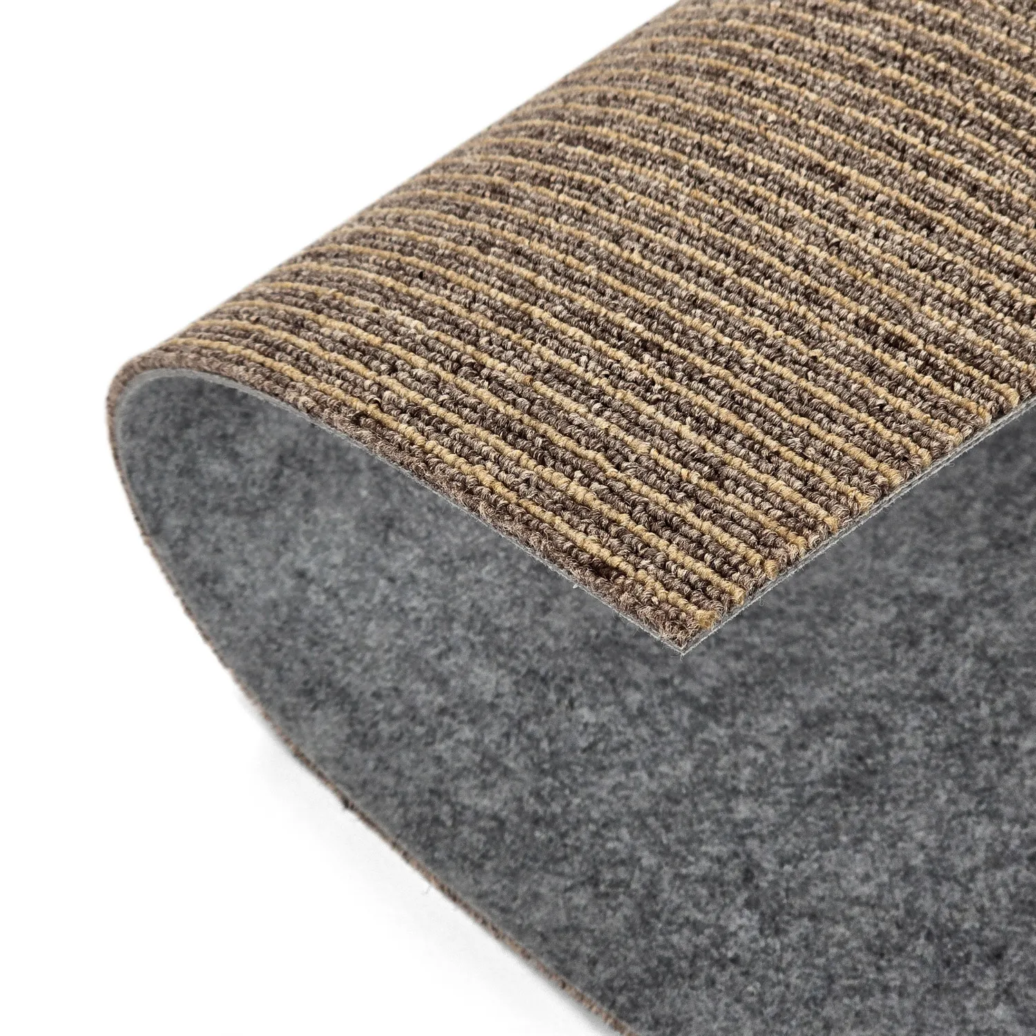 Alcatifa - Almeria Ladrilhos têxteis 24 unid. (castanho às riscas)