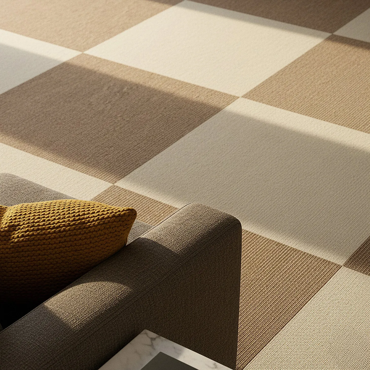 Alcatifa - Almeria Ladrilhos têxteis 24 unid. (creme)