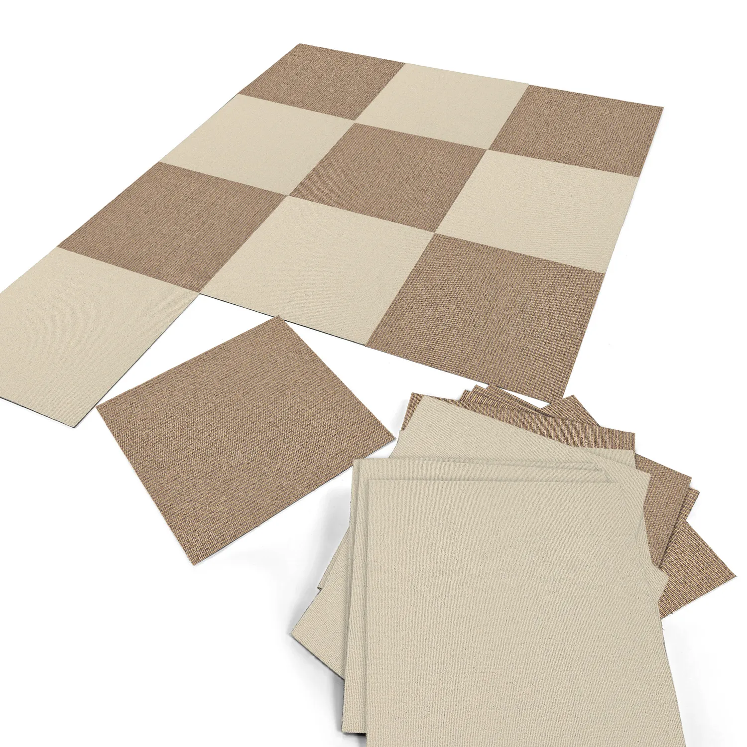 Alcatifa - Almeria Ladrilhos têxteis 24 unid. (creme)