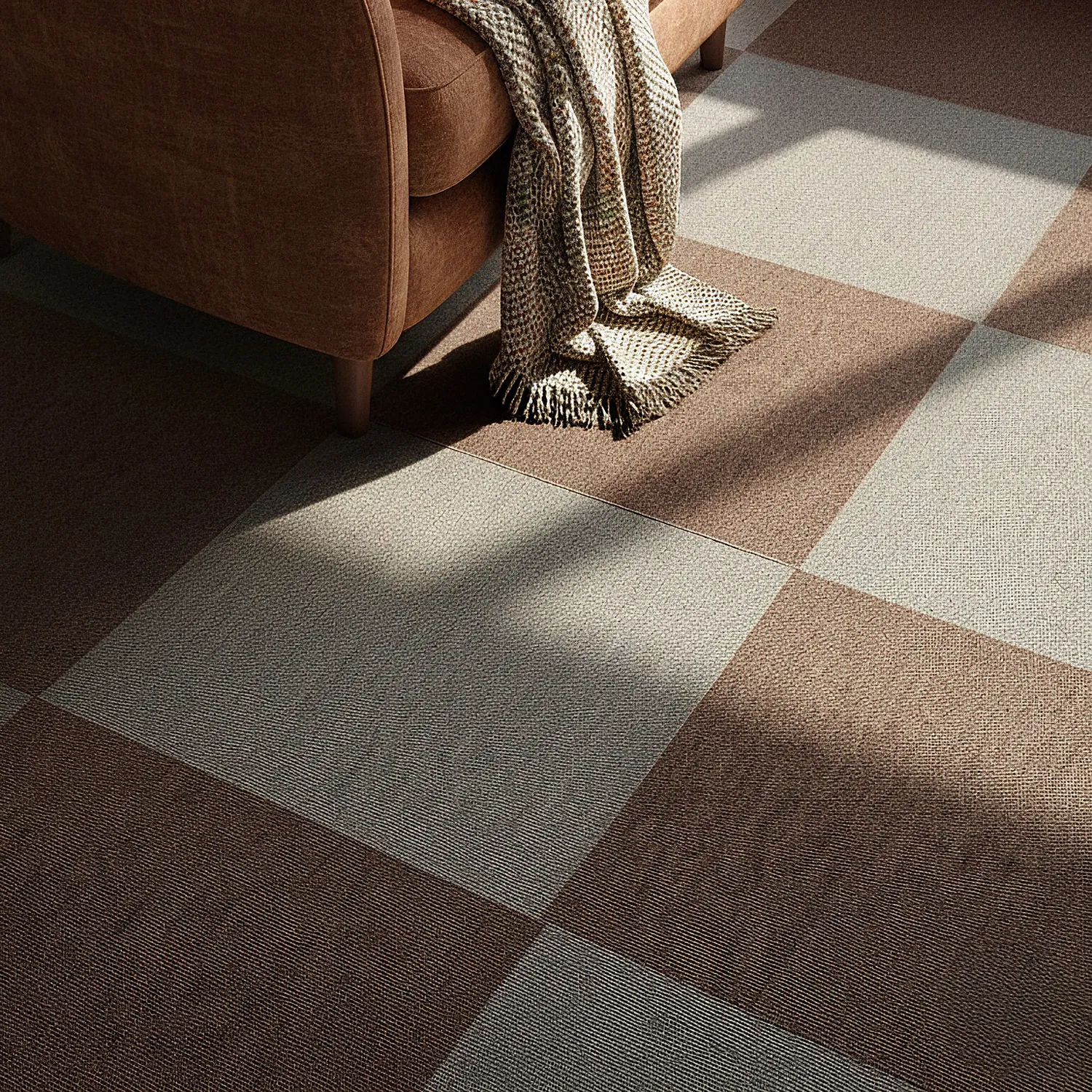 Alcatifa - Almeria Ladrilhos têxteis 24 unid. (cinza)