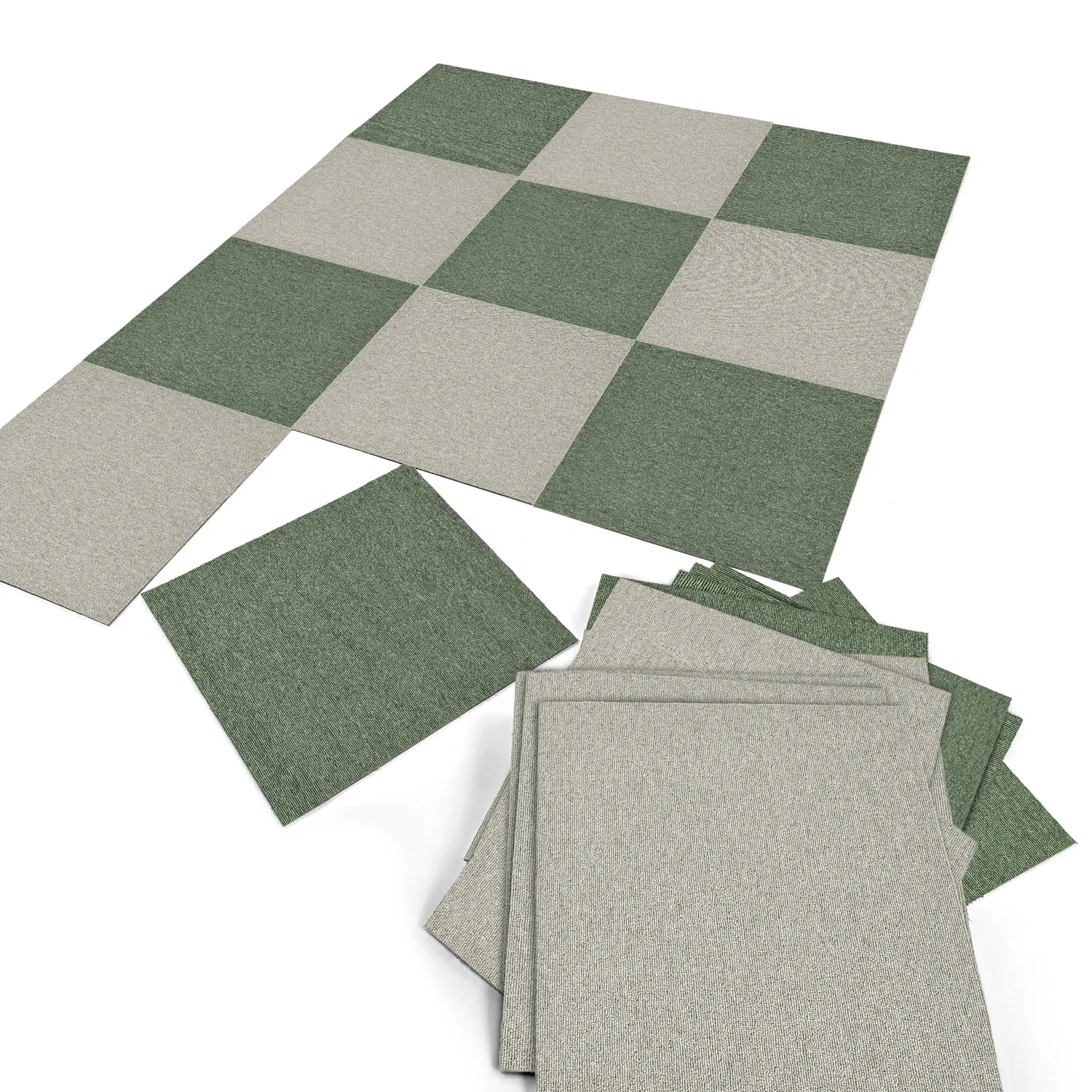 Alcatifa - Almeria Ladrilhos têxteis 24 unid. (verde)