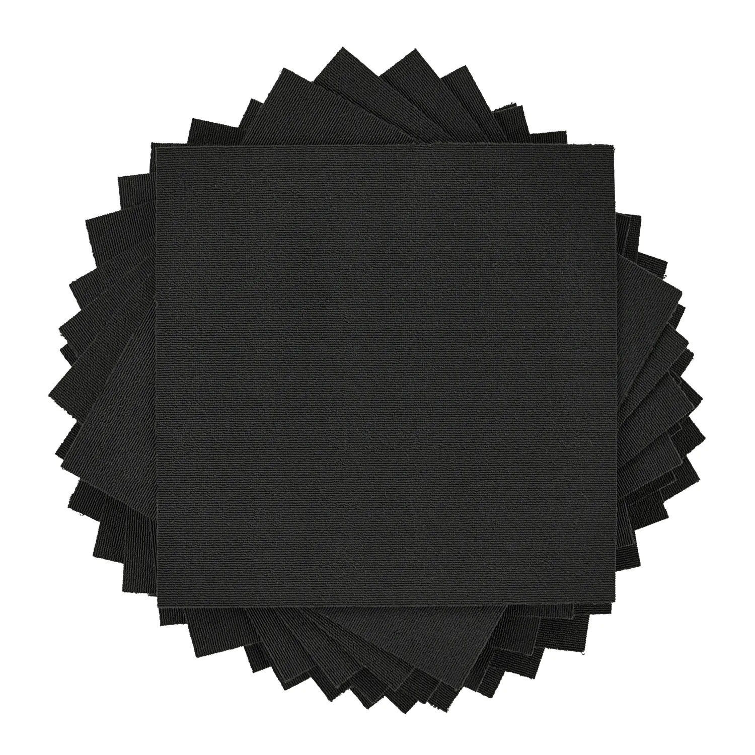 Alcatifa - Almeria Ladrilhos têxteis 24 unid. (preto)