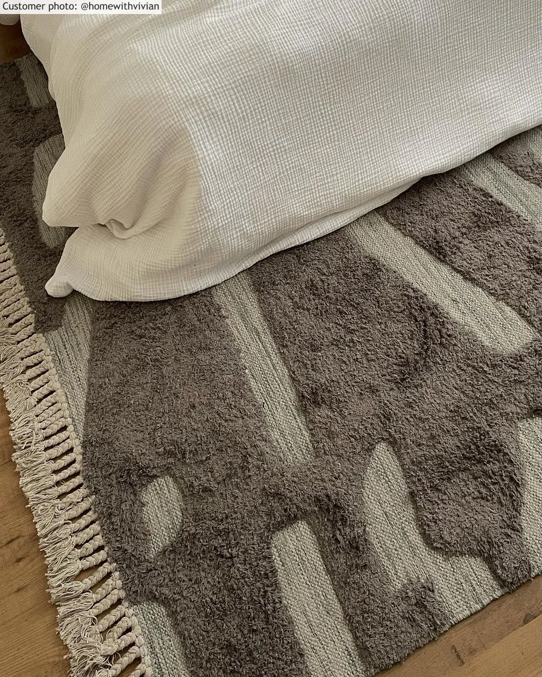 Bomullsmatta - Split (grå)