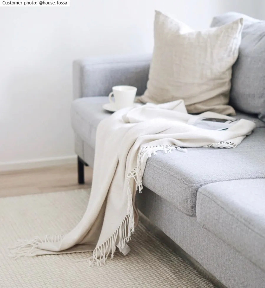 Tapete de lã - Coastal (branco)