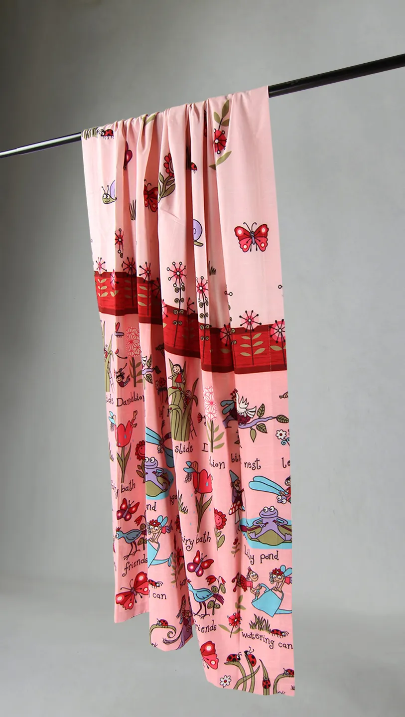 Cortina - Pink Friends (rosa)