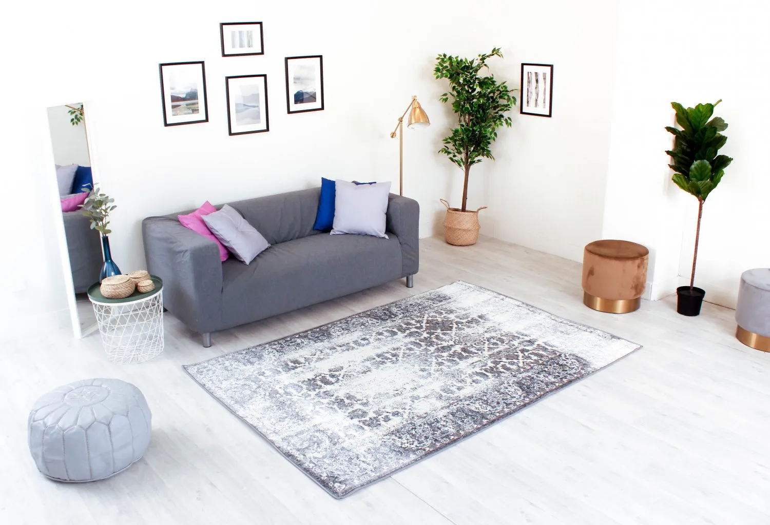 Tapete Wilton - Varde (cinza)