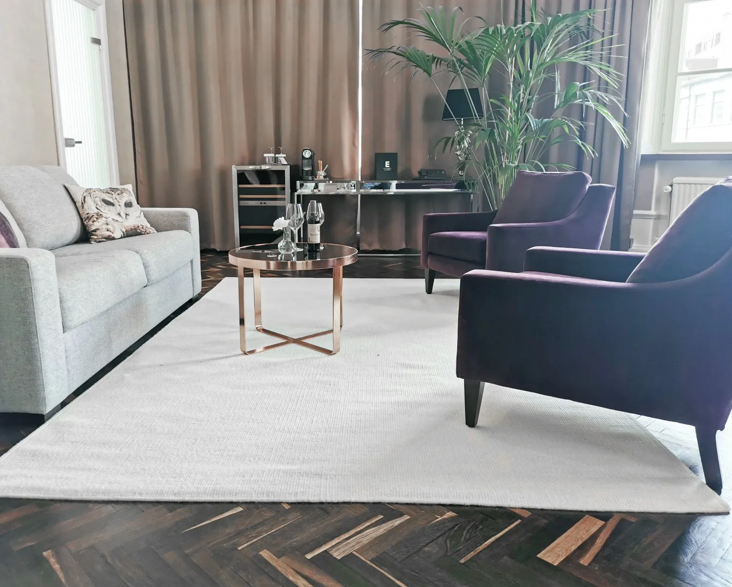 Tapete de lã - Hamilton (branco)