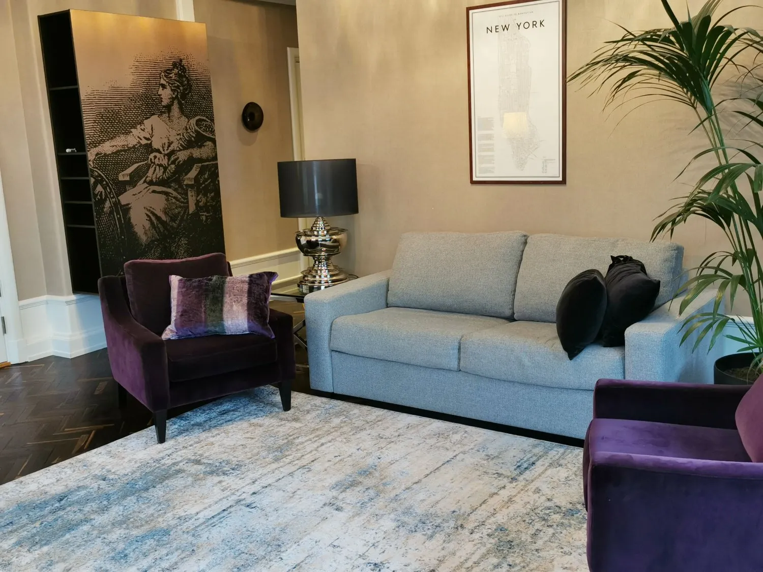 Tapete Wilton - Kebira (azul)