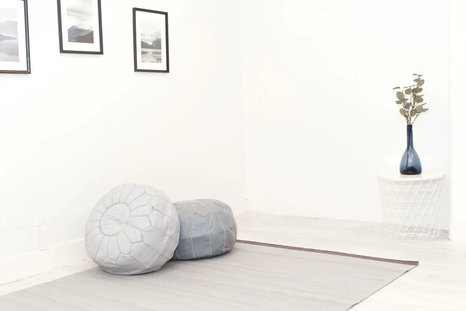 Tapete de lã - Kandia (cinza claro)