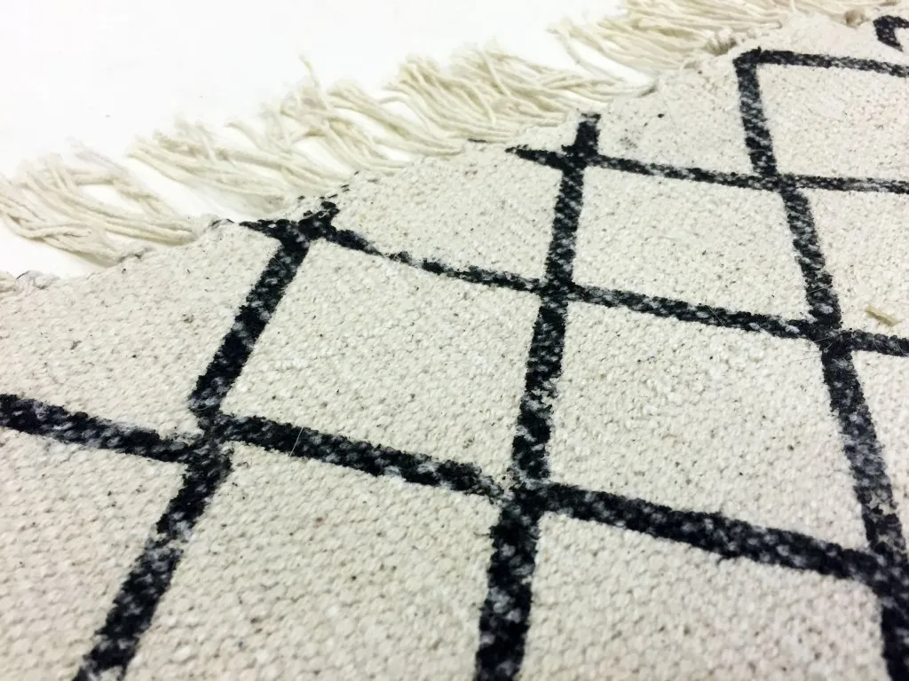 Trasmatta - Agadir (svart/vit)