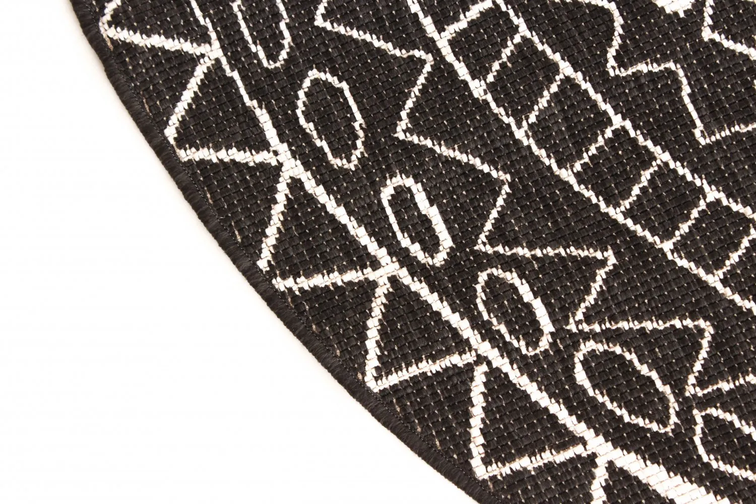 Tapete redondo - Brussels Diamond (preto)