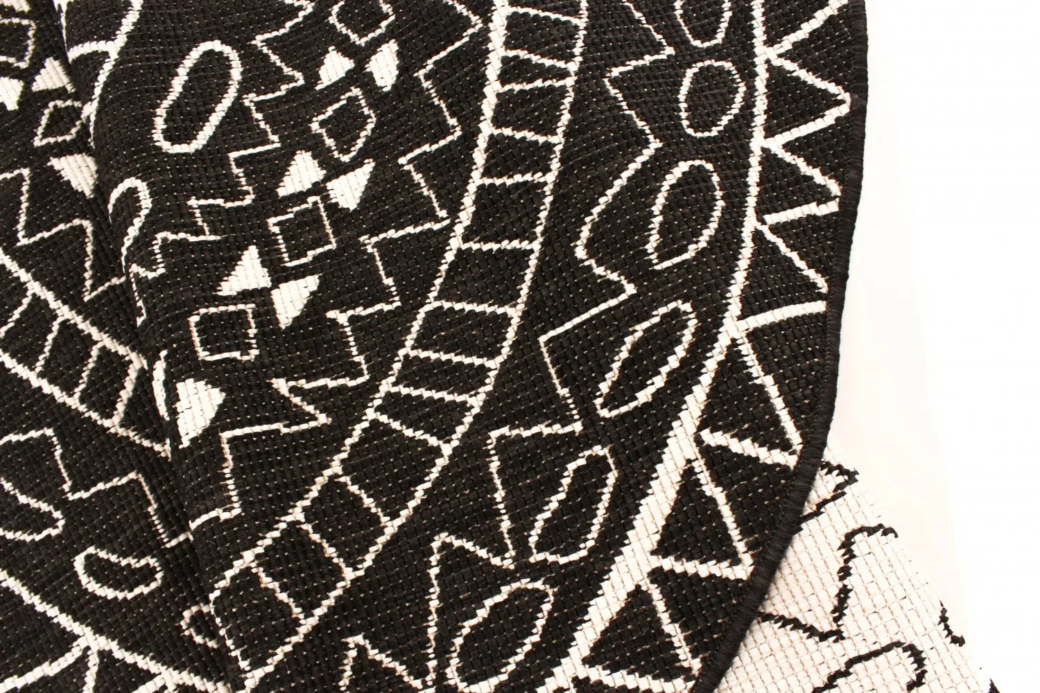 Tapete redondo - Brussels Diamond (preto)