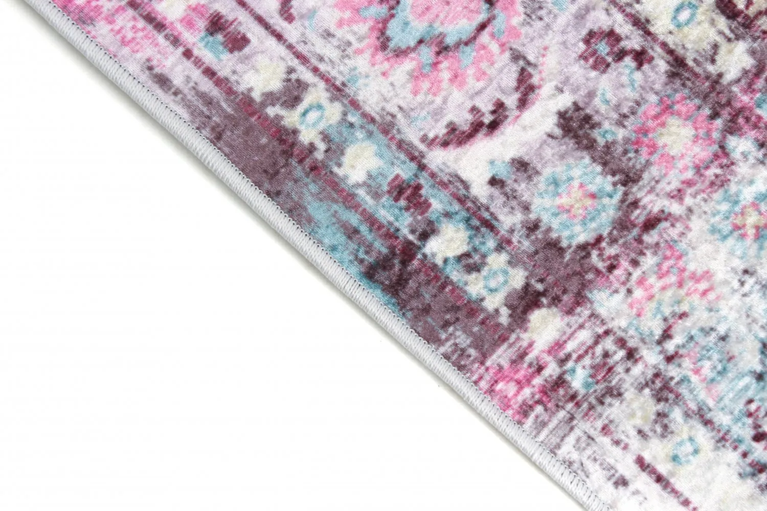 Tapete redondo - Jedaida (rosa/multicolorido)