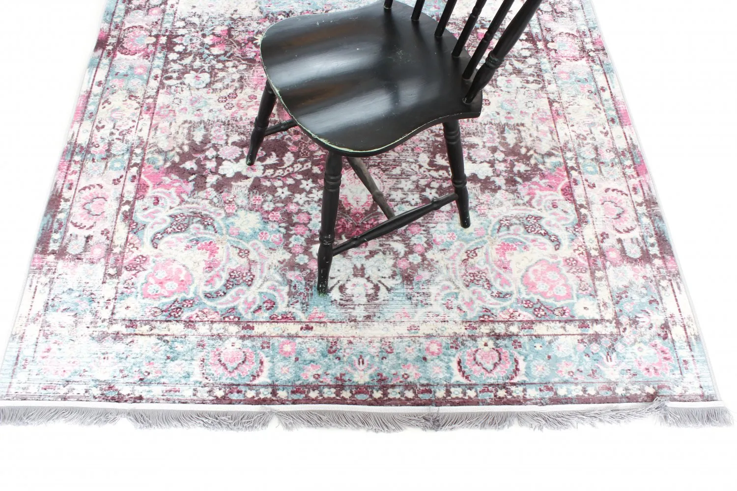 Tapete redondo - Jedaida (rosa/multicolorido)