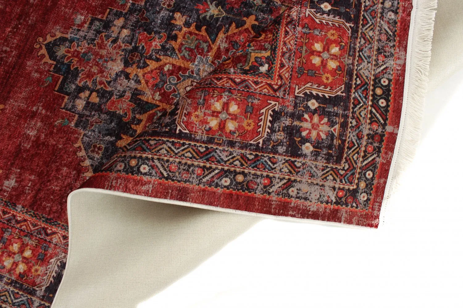 Tapete Wilton - Soussi (vermelho/multicolorido)