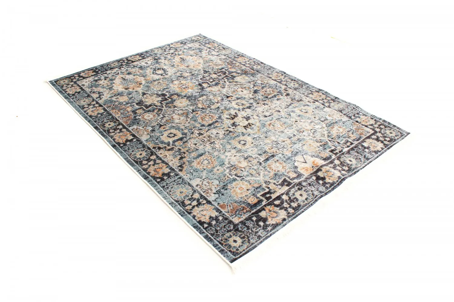 Tapete Wilton - Fernana (azul/multicolorido)