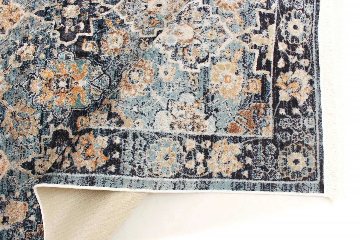 Tapete Wilton - Fernana (azul/multicolorido)