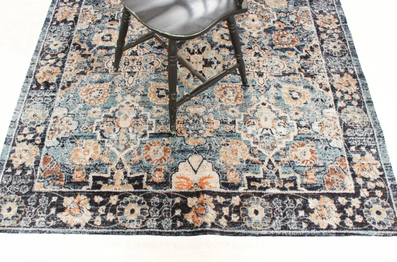 Tapete Wilton - Fernana (azul/multicolorido)