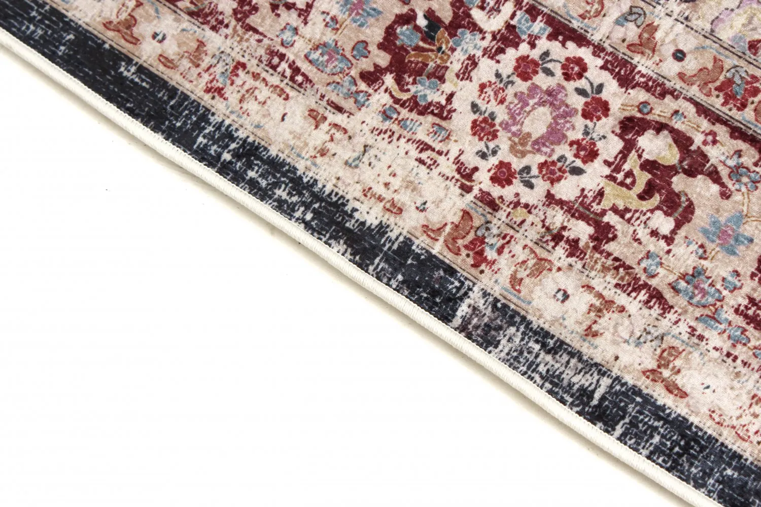 Tapete redondo - Bouhjar (azul escuro/multicolorido)