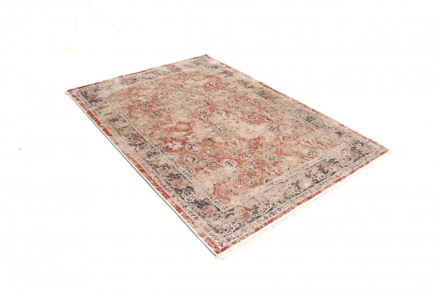 Tapete redondo - Douz (vermelho/multicolorido)