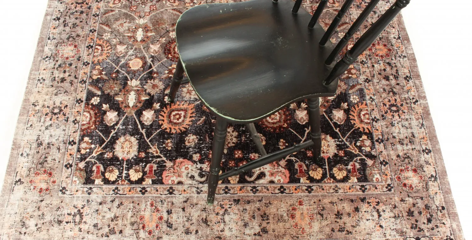 Tapete redondo - Bouhjar (bege/multicolorido)