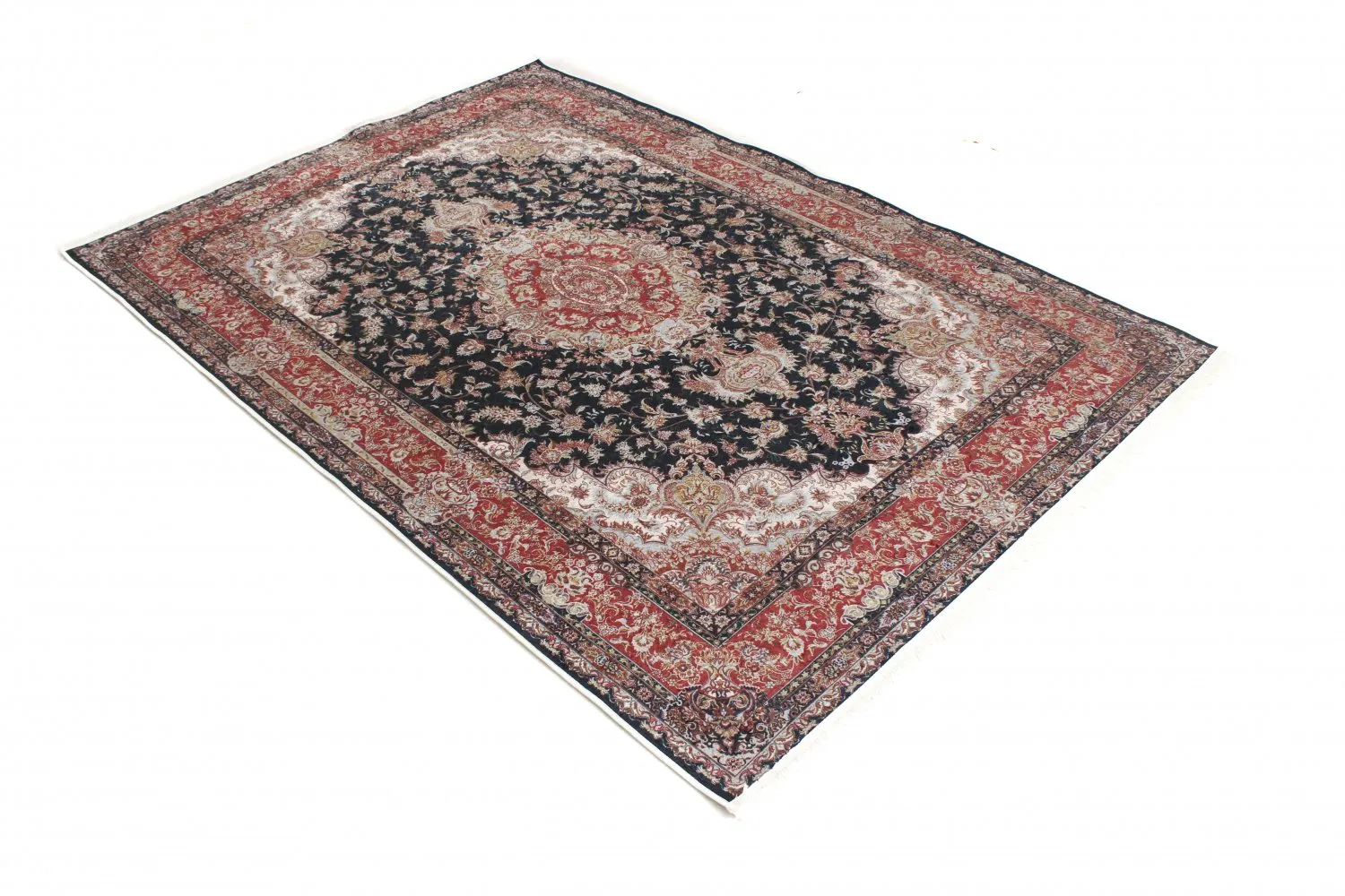 Tapete Wilton - Vakifli (azul/multicolorido)