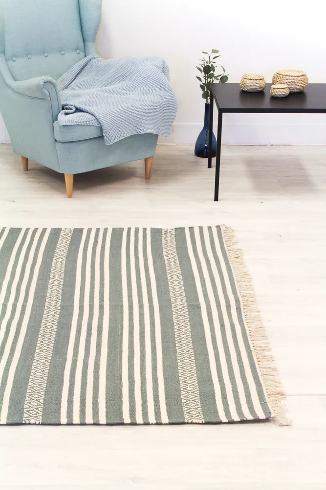 Tapete de retalhos - Ystad (cinza)