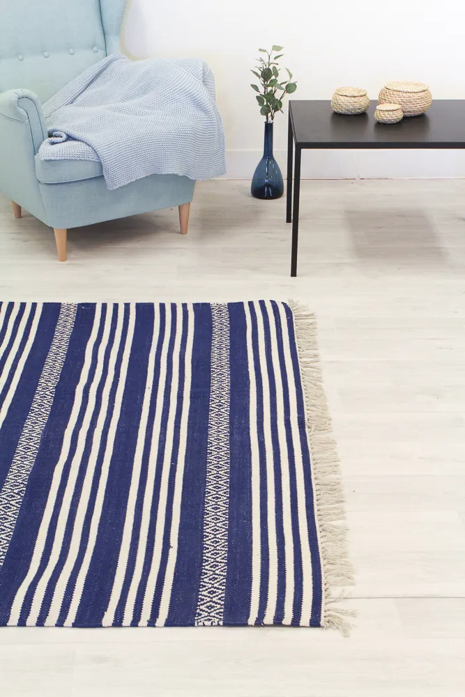 Tapete de retalhos - Ystad (azul)