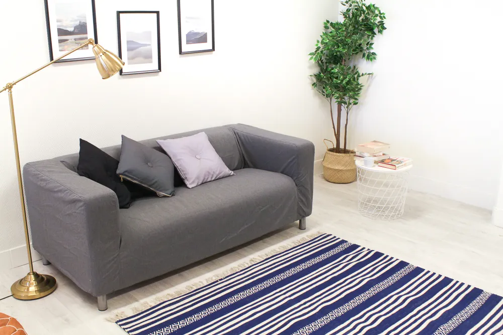 Tapete de retalhos - Ystad (azul)