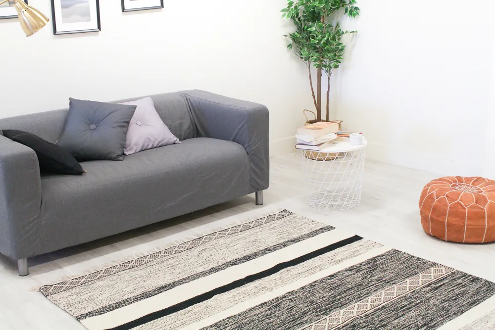 Tapete de retalhos - Nikita (cinza)