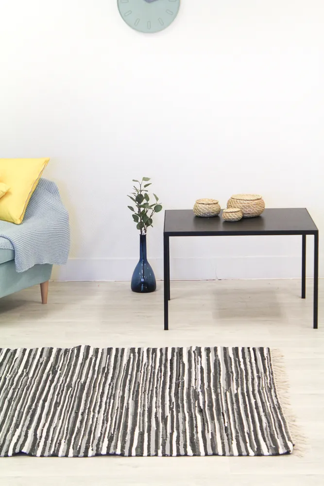 Tapete de retalhos - Tulka (cinza)