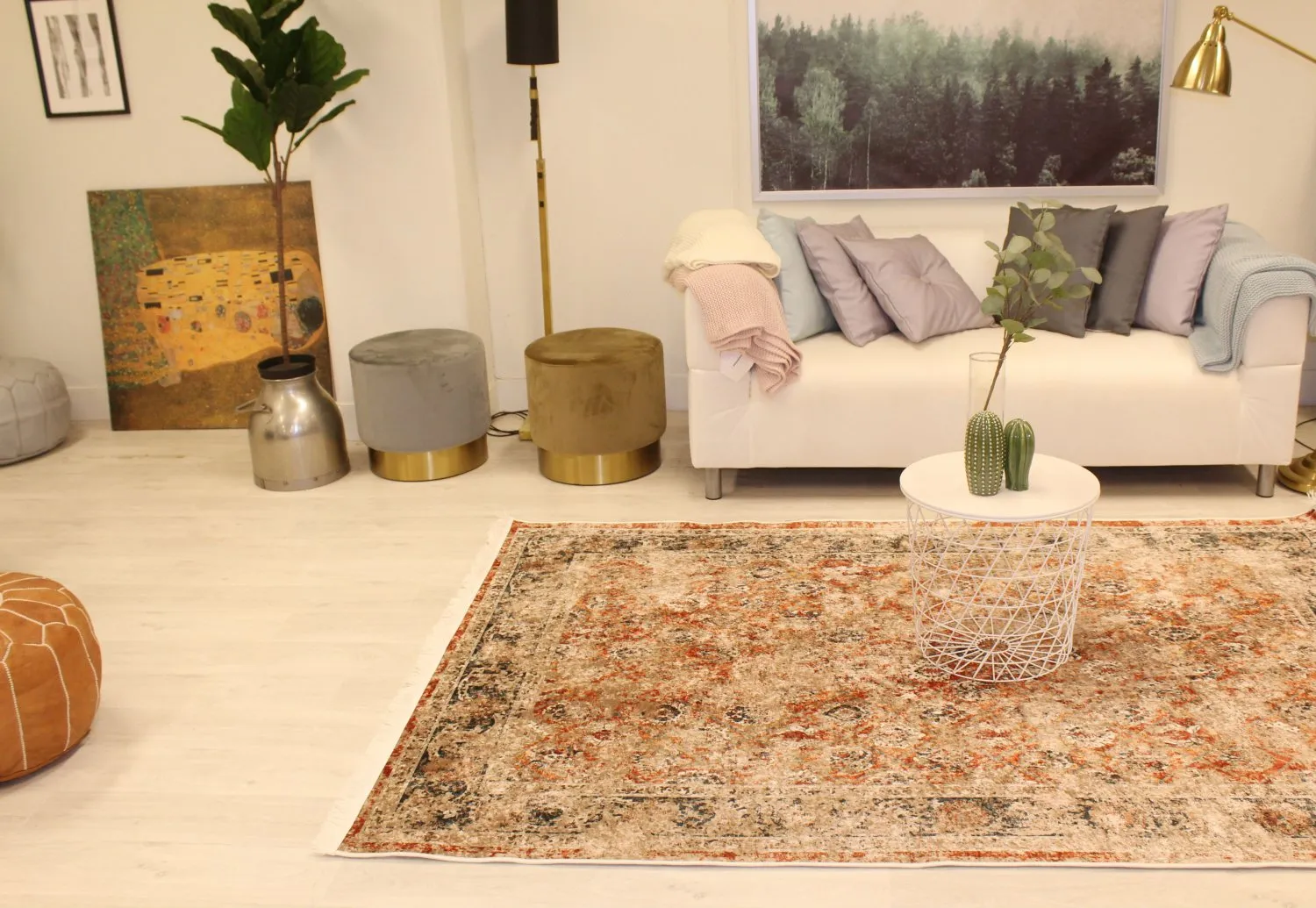 Tapete Wilton - Douz (vermelho/multicolorido)