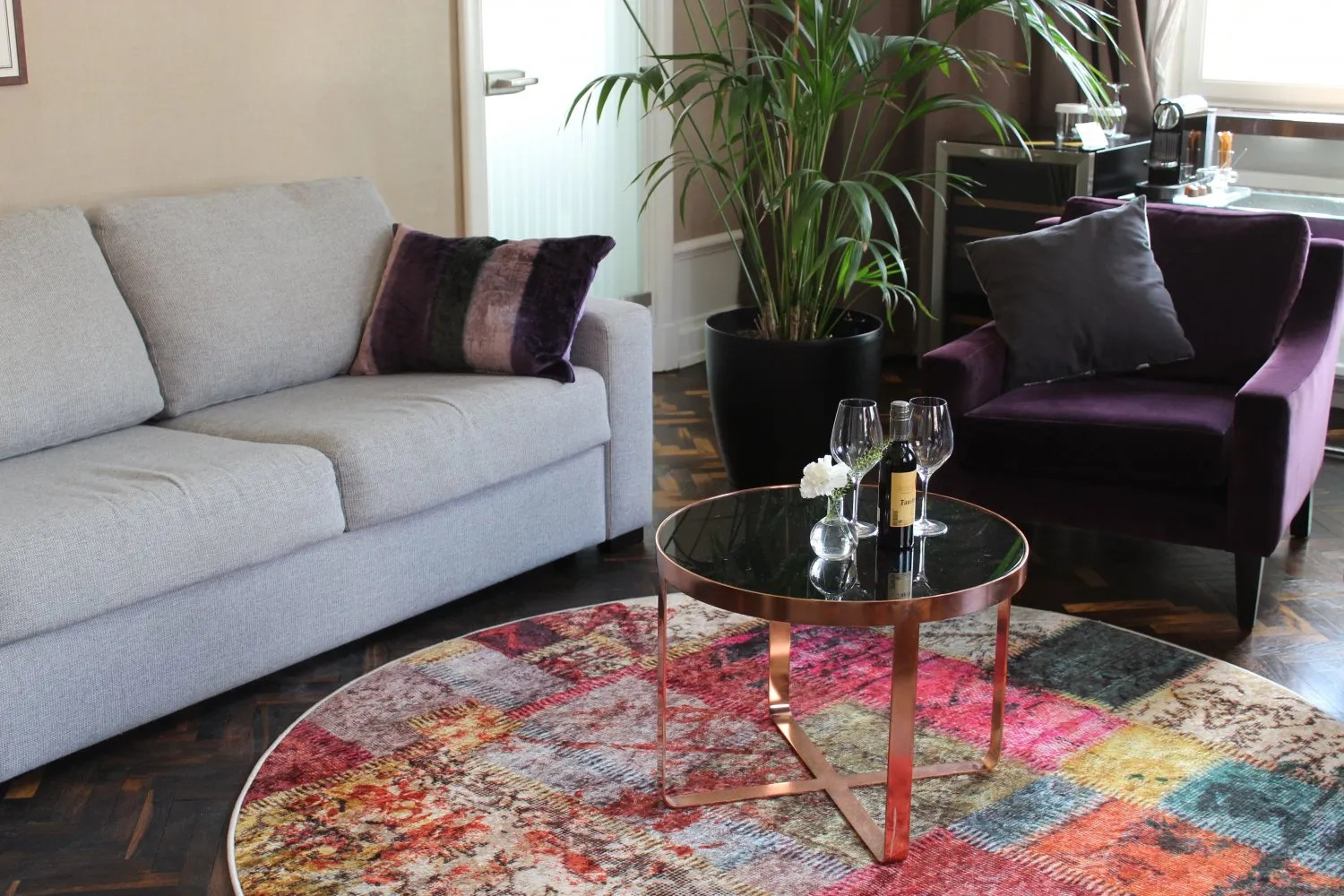 Tapete redondo - Ariana (multicolorido)