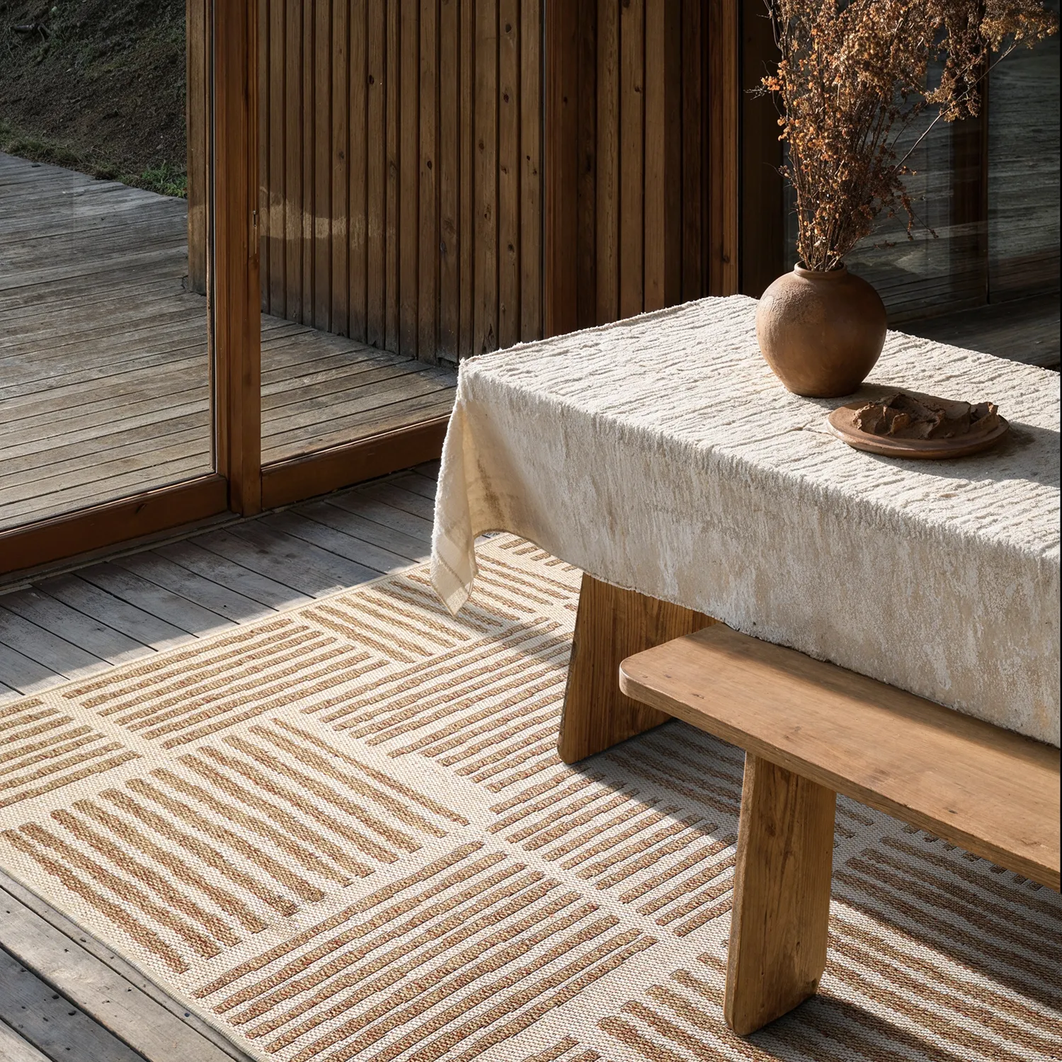 Tapete para interior e exterior - Cordoba (marrom)