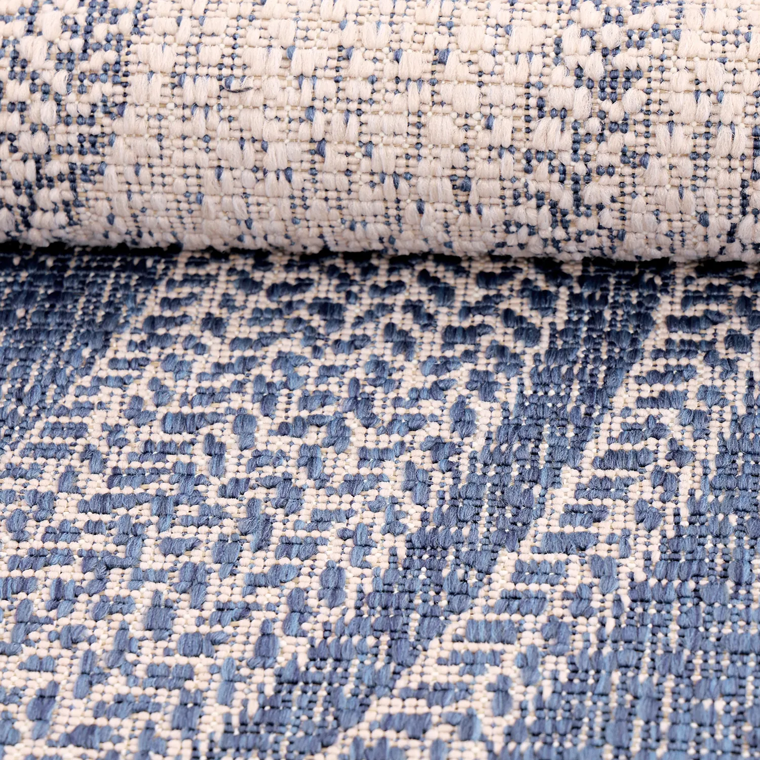 Tapete redondo - Indoor/Outdoor Angus (azul)