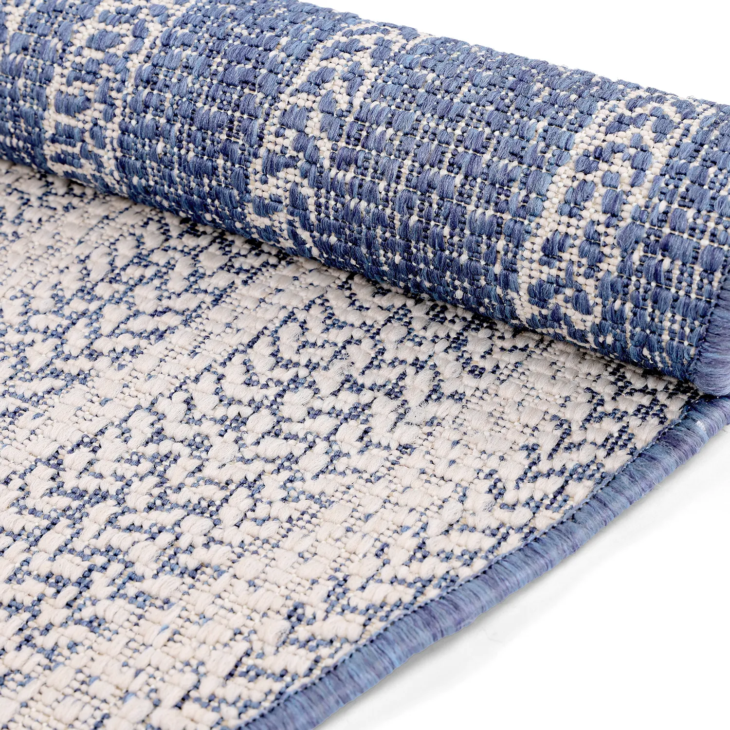 Tapete redondo - Indoor/Outdoor Angus (azul)