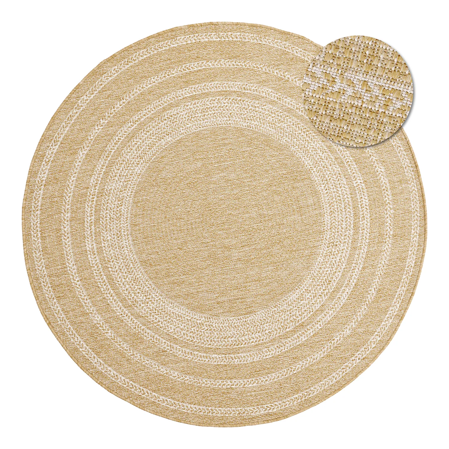 Tapete redondo - Indoor/Outdoor Angus (natureza)