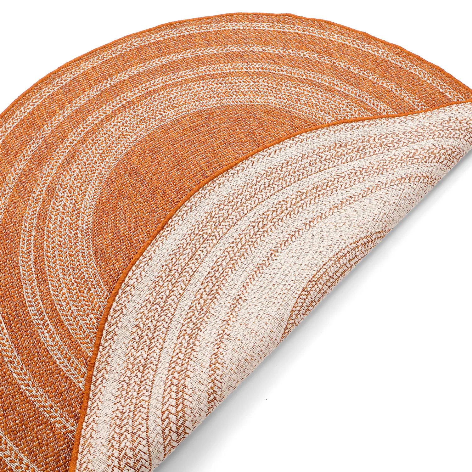 Tapete redondo - Indoor/Outdoor Angus (vermelho)