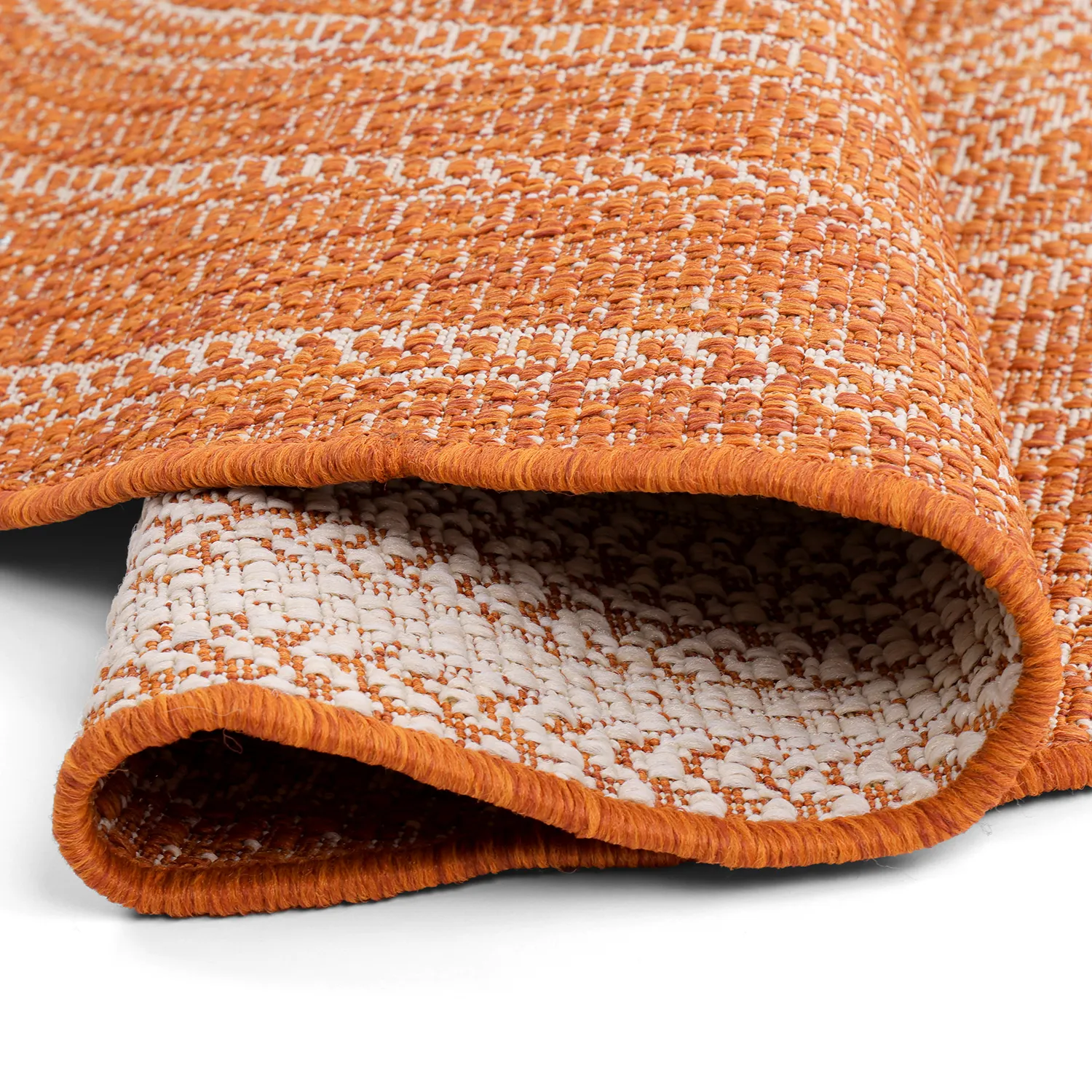 Tapete redondo - Indoor/Outdoor Angus (vermelho)