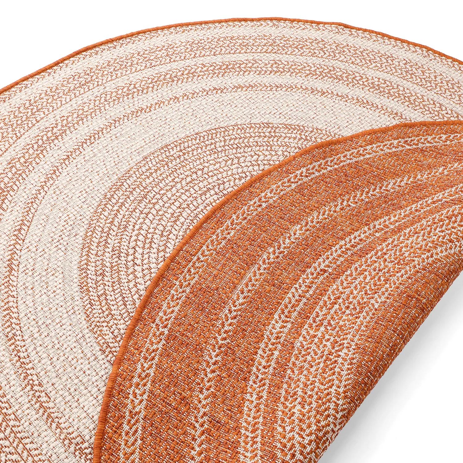 Tapete redondo - Indoor/Outdoor Angus (vermelho)