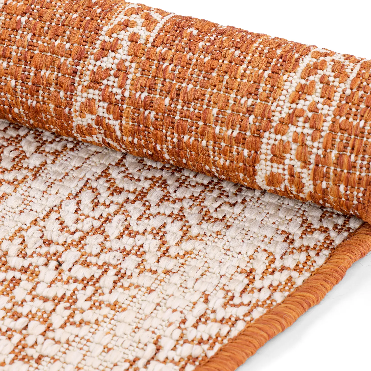 Tapete redondo - Indoor/Outdoor Angus (vermelho)