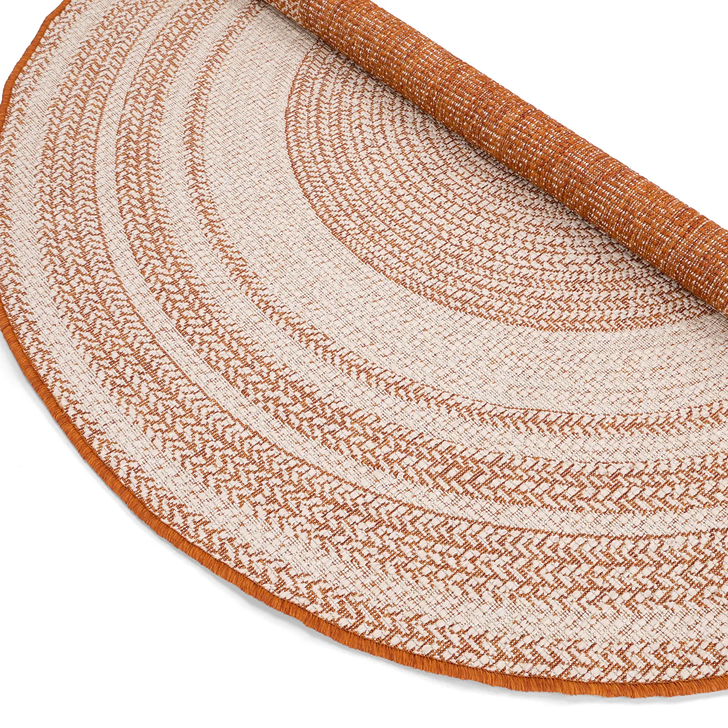 Tapete redondo - Indoor/Outdoor Angus (vermelho)