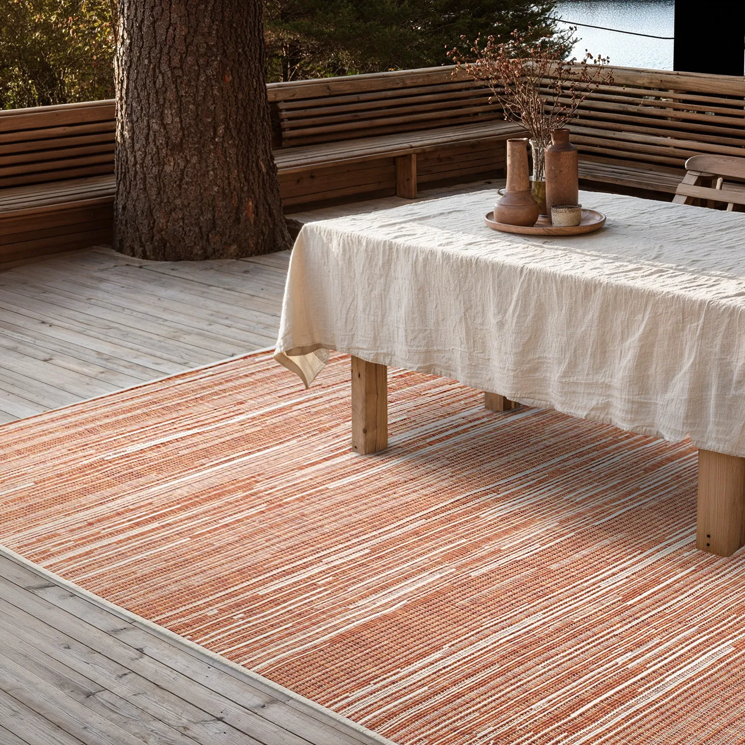 Tapete para interior e exterior - utomhusmatta - Arcata (vermelho)