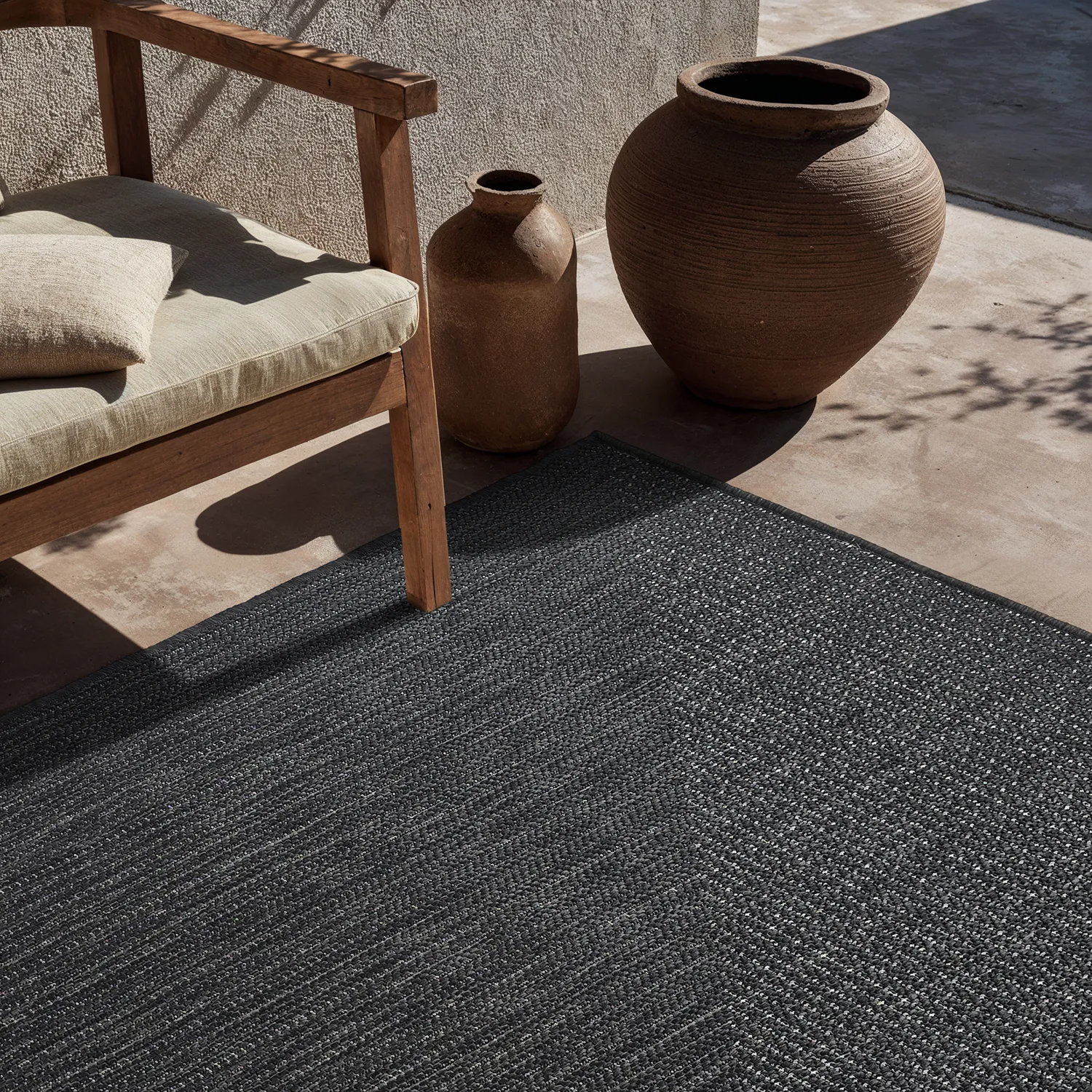 Tapete para interior e exterior - utomhusmatta - Arlo (preto)