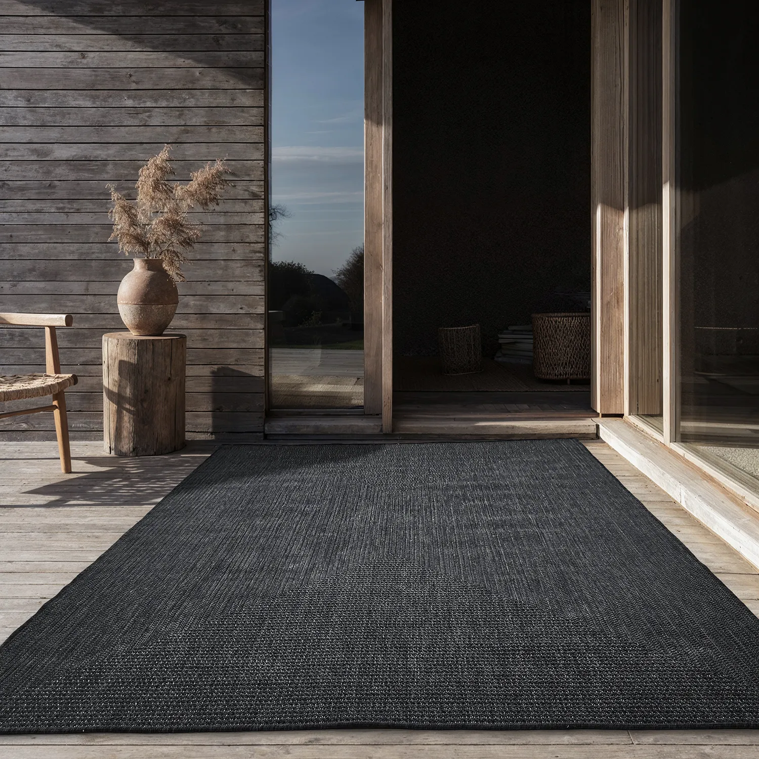 Tapete para interior e exterior - utomhusmatta - Arlo (preto)