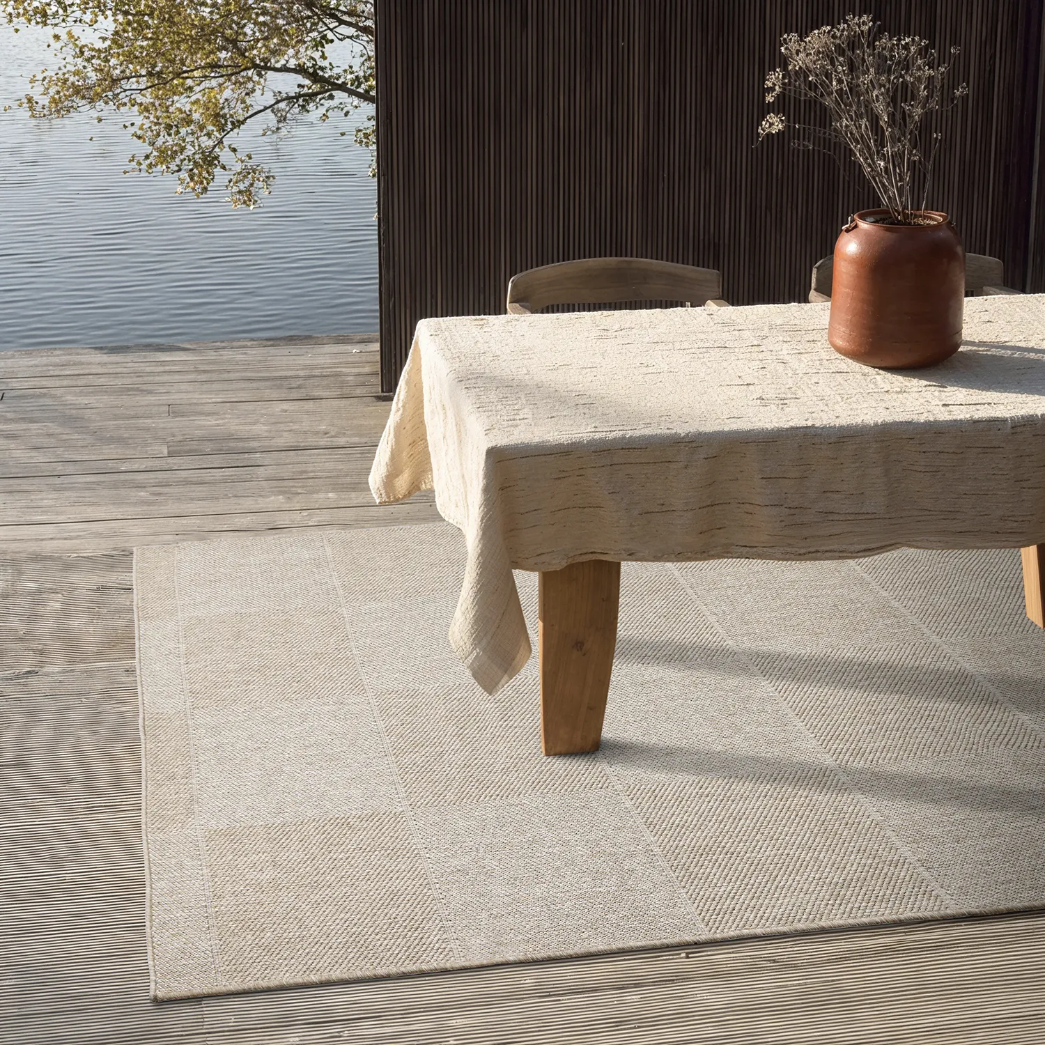 Tapete para interior e exterior - utomhusmatta - Ava (bege)