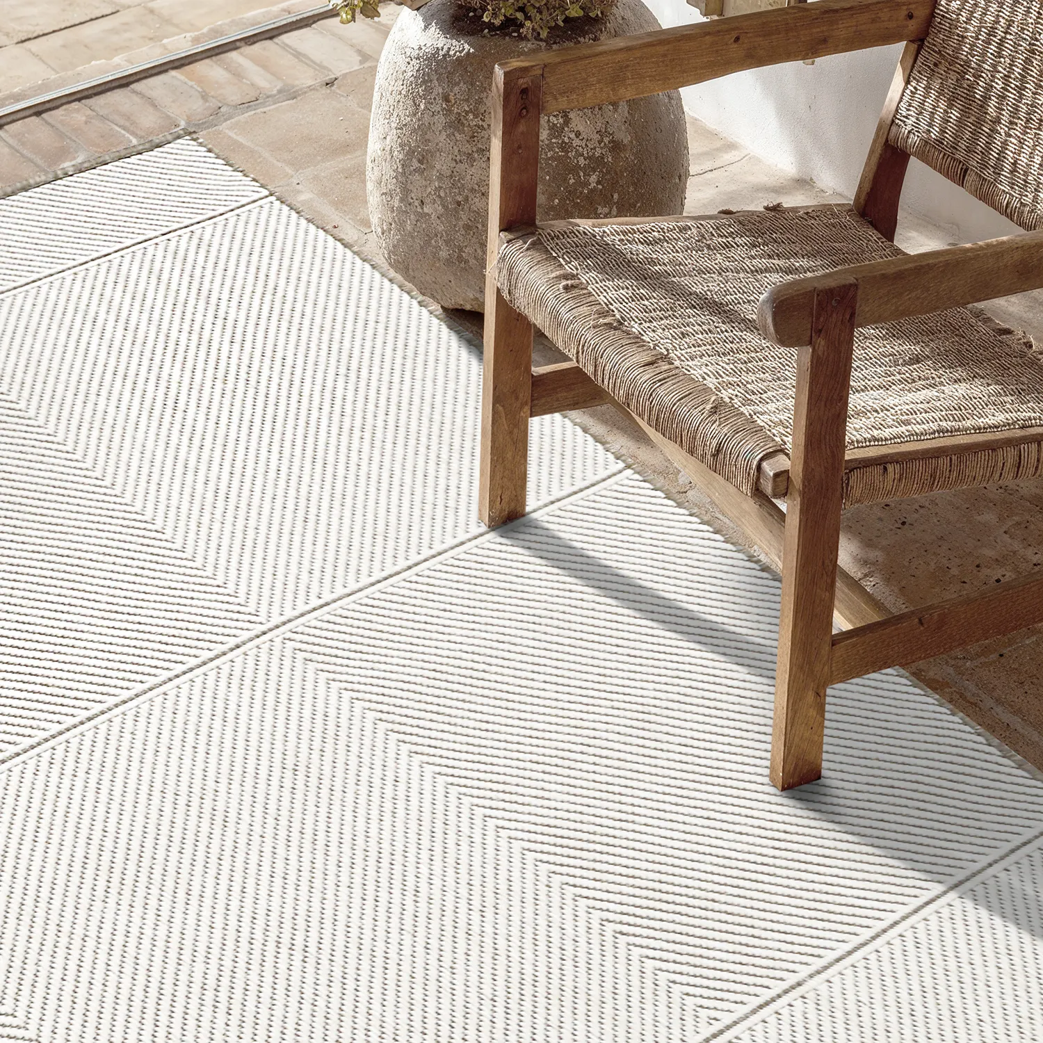 Tapete para interior e exterior - utomhusmatta - Ava (bege)