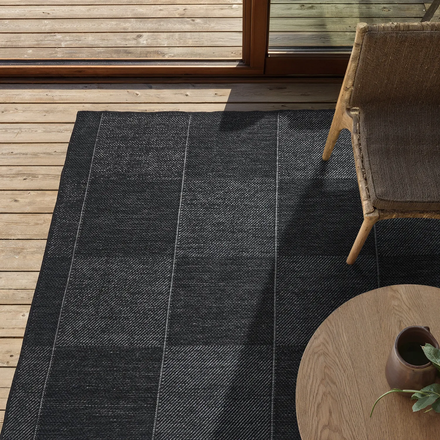 Tapete para interior e exterior - utomhusmatta - Ava (preto)