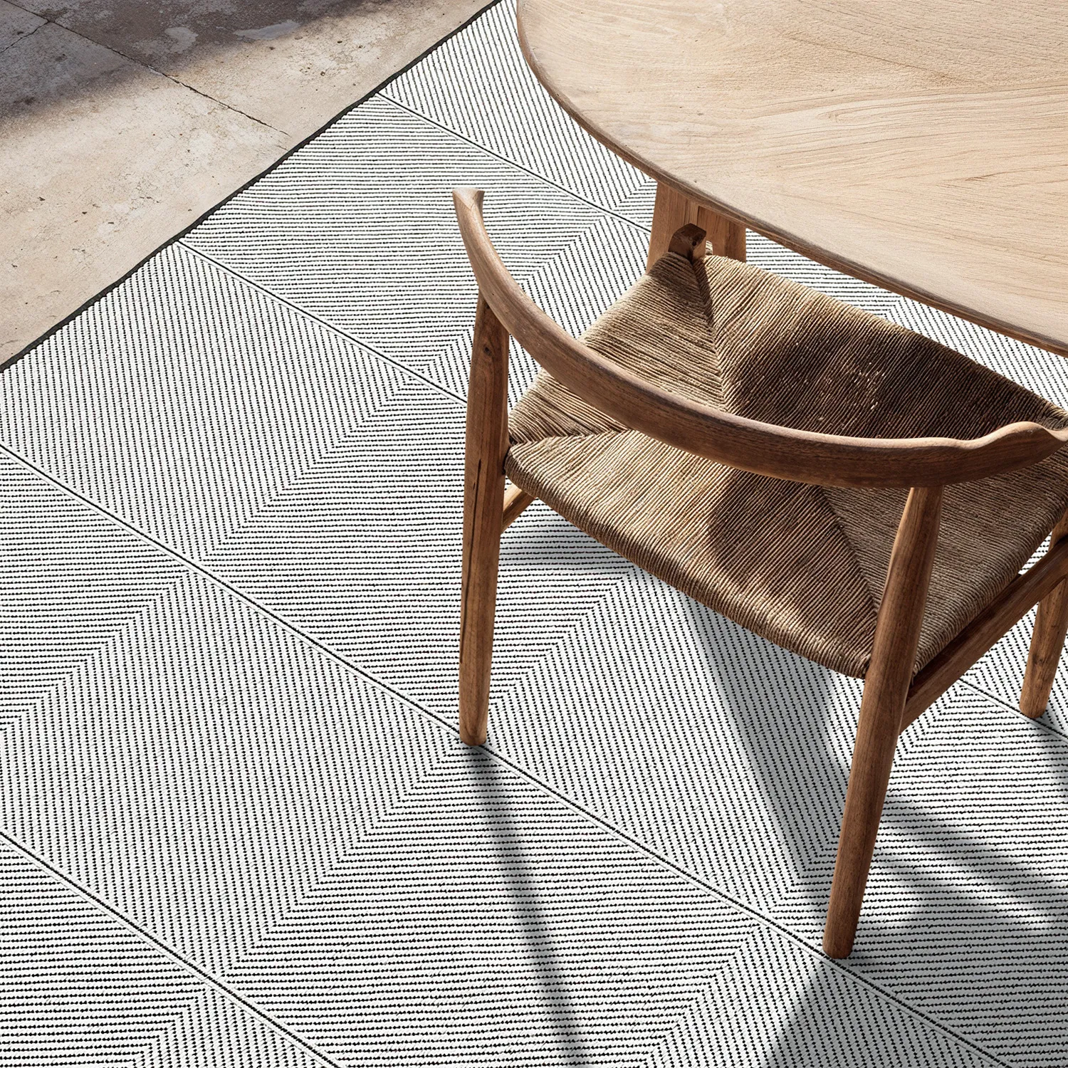 Tapete para interior e exterior - utomhusmatta - Ava (preto)